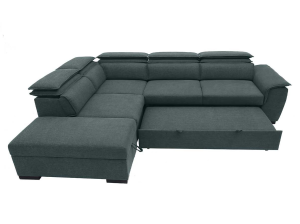 Canape convertible Diane gris - angle droit | Meubles Ubaud