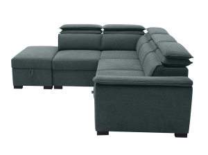 Canape convertible Diane gris - angle droit | Meubles Ubaud