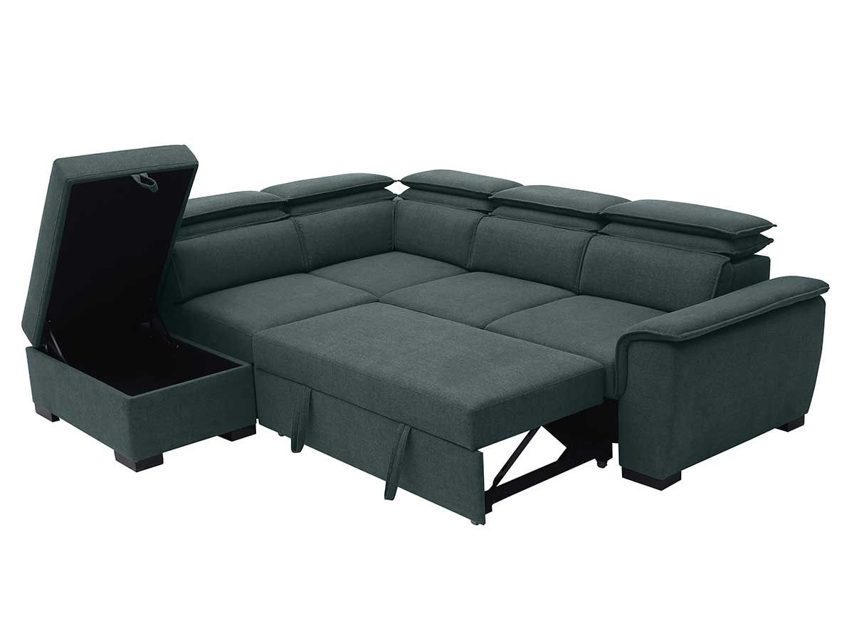 Canape convertible Diane gris - angle droit | Meubles Ubaud