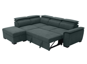 Canape convertible Diane gris - angle droit | Meubles Ubaud