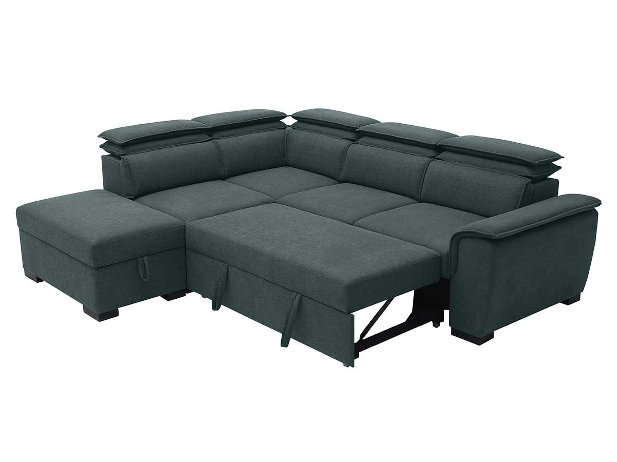 Canape convertible Diane gris - angle droit | Meubles Ubaud