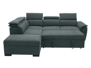 Canape convertible Diane gris - angle droit | Meubles Ubaud
