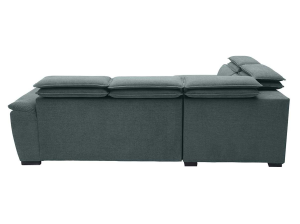 Canape convertible Diane gris - angle droit | Meubles Ubaud