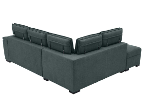 Canape convertible Diane gris - angle droit | Meubles Ubaud
