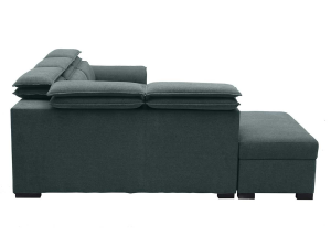 Canape convertible Diane gris - angle droit | Meubles Ubaud
