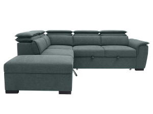 Canape convertible Diane gris - angle droit | Meubles Ubaud