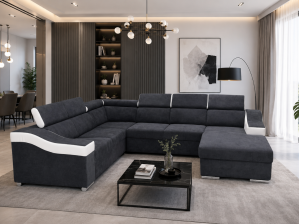 Canape Salsa U convertible angle droit ambiance