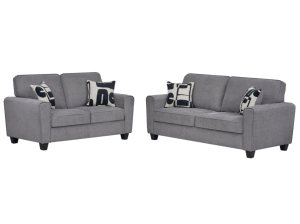 Canapé 3 places Amelia en tissu gris | PROCONFORT