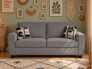 Canapé 3 places Amelia en tissu gris | PROCONFORT