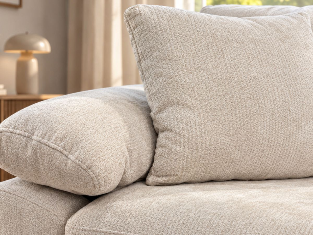 Canapé d'angle AXELLE gris déhoussable | PROCONFORT