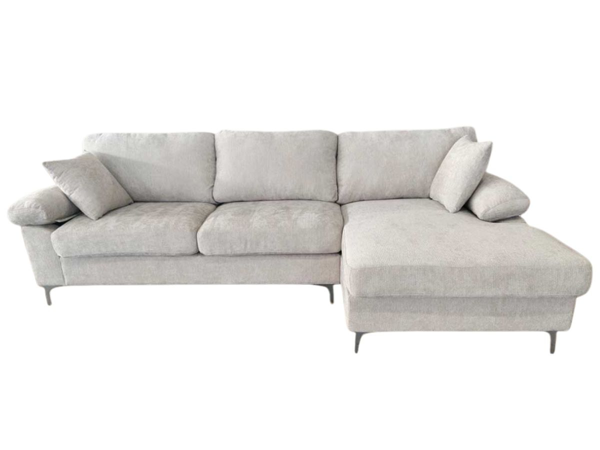 Canapé d'angle AXELLE gris déhoussable | PROCONFORT