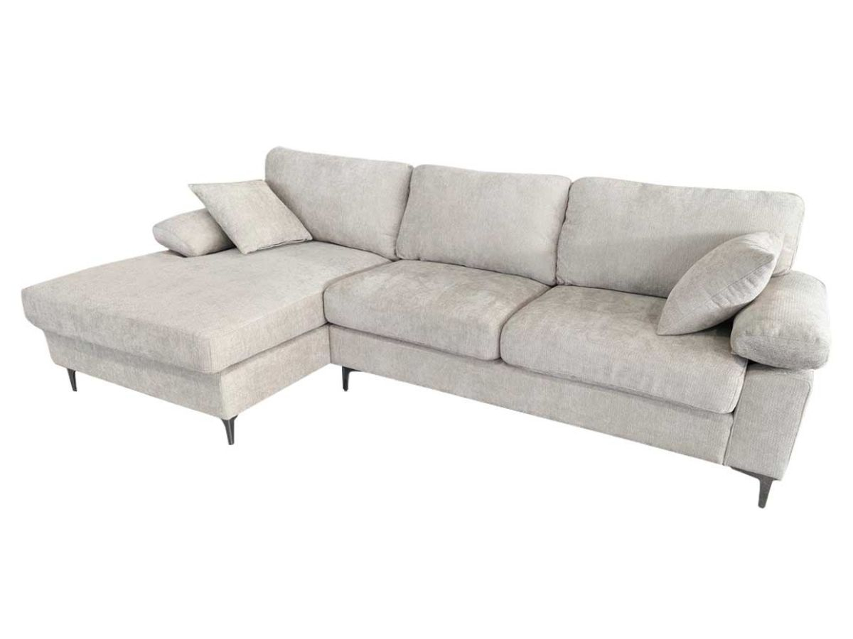 Canapé d'angle AXELLE beige déhoussable | PROCONFORT