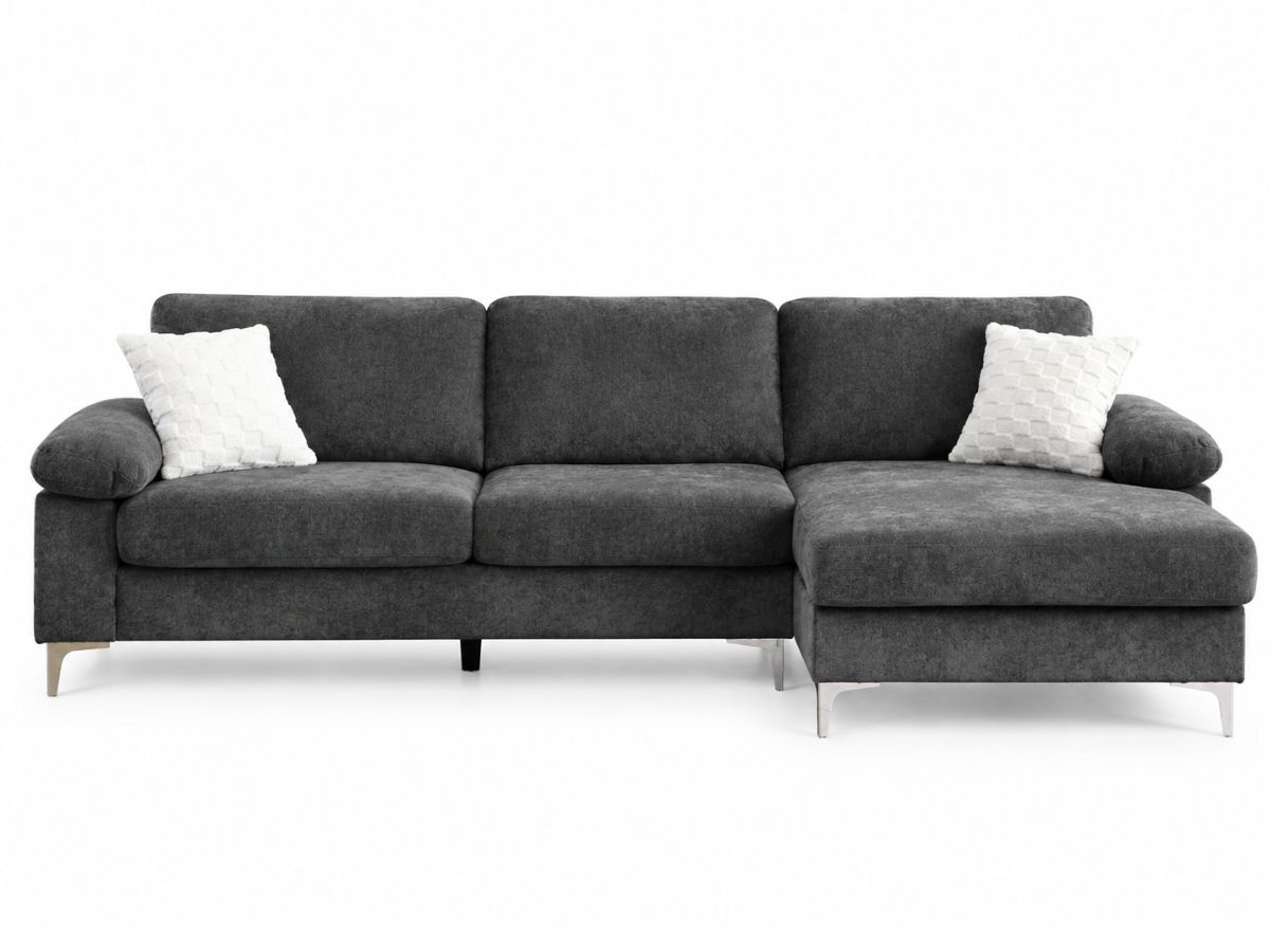 Canapé d'angle AXELLE beige déhoussable | PROCONFORT
