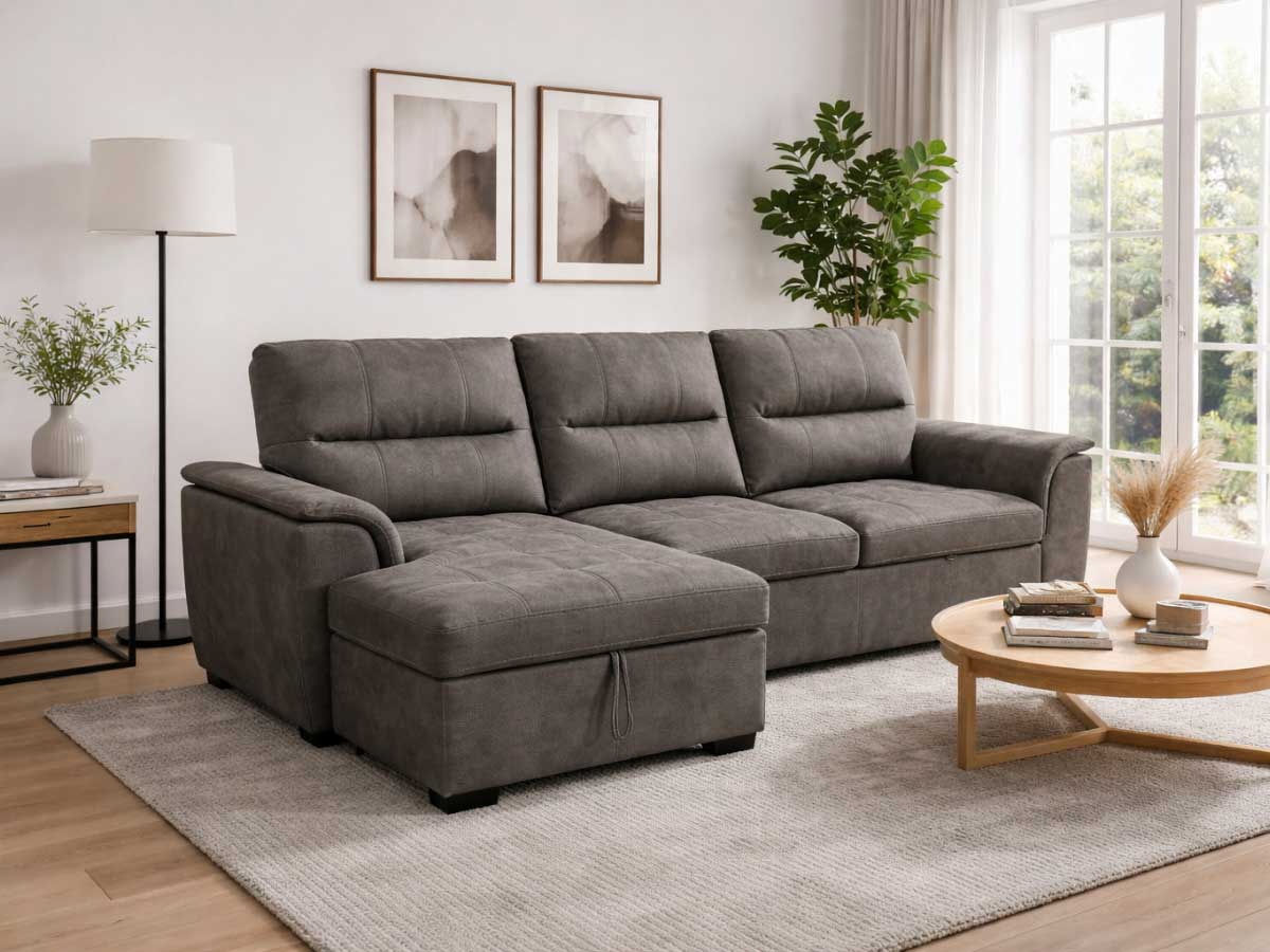 Canapé d’angle droit Milano – 3 places | Proconfort