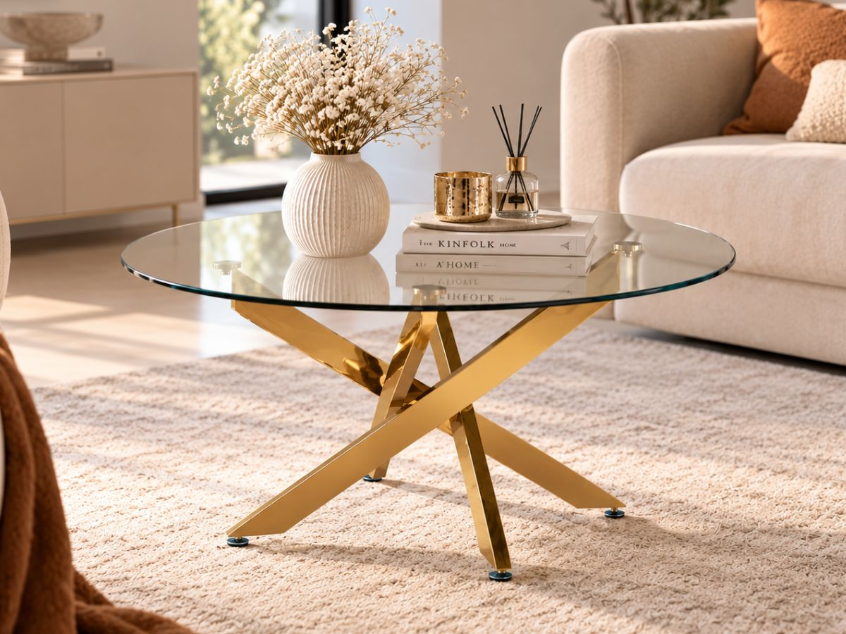 Table basse Aurota - Ronde | Meubles UBAUD
