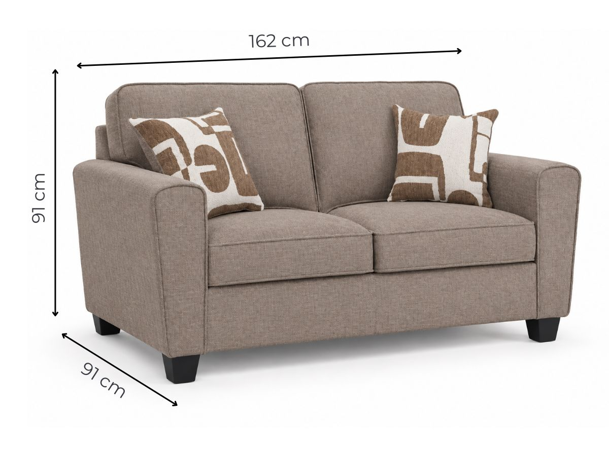 Ensemble de canapés AMELIA beige en tissu 2 + 3 places | PROCONFORT