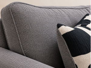 Ensemble de canapés AMELIA gris en tissu 2 + 3 places | PROCONFORT