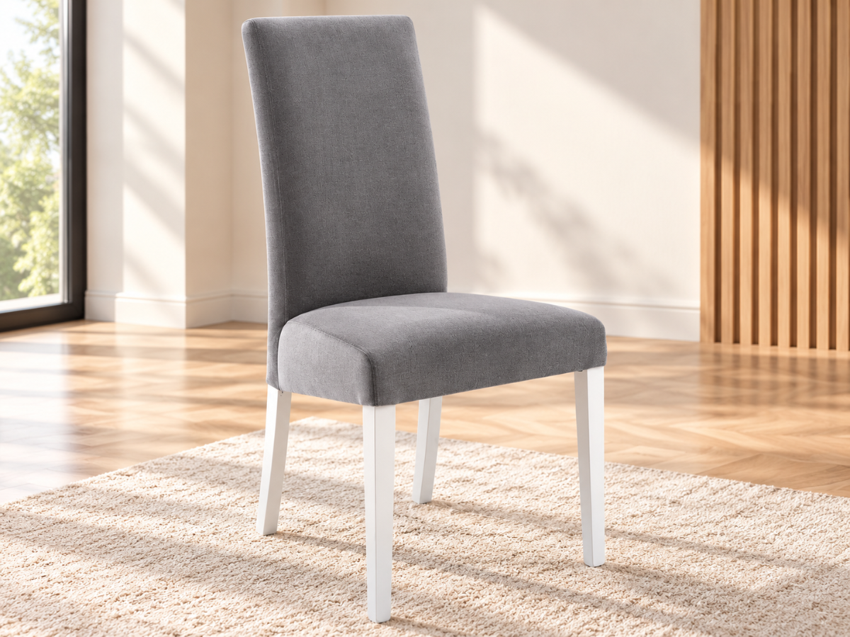 Chaise Creta Similicuir gris