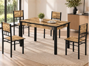Ensemble table 4 chaises Calvert| Meubles Ubaud