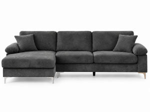 Canapé d'angle AXELLE gris déhoussable | PROCONFORT