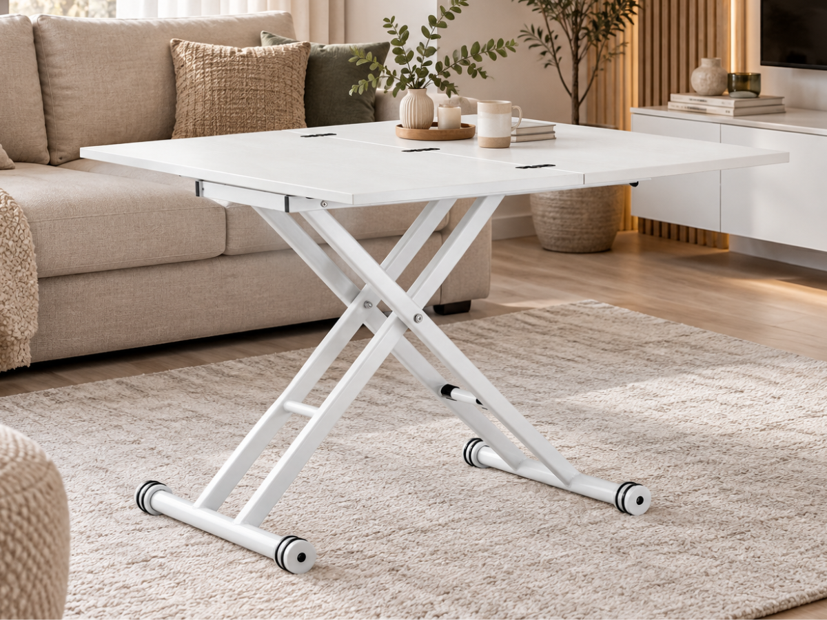 Table extensible SUSAN relevable noire ou blanche | PROCONFORT
