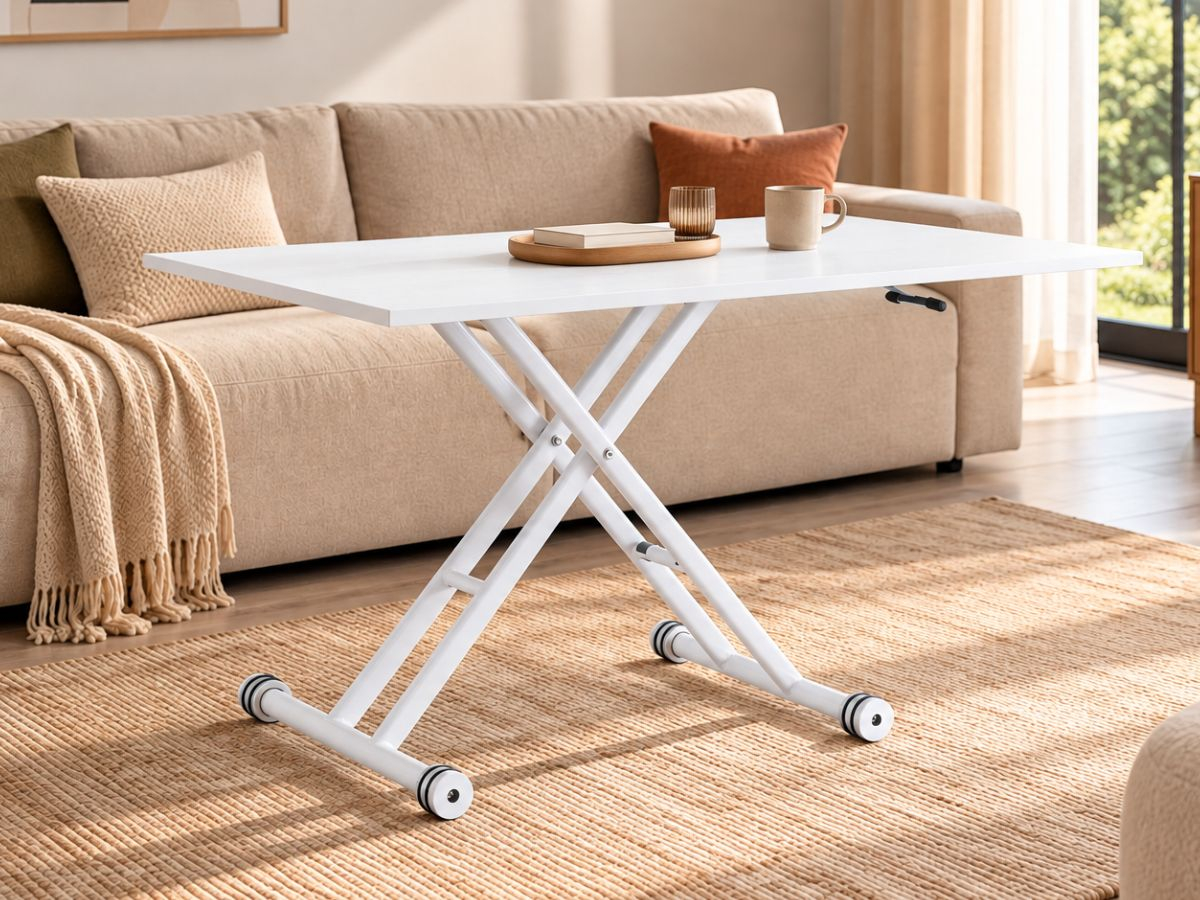 Table extensible DANA relevable noire ou blanche | PROCONFORT