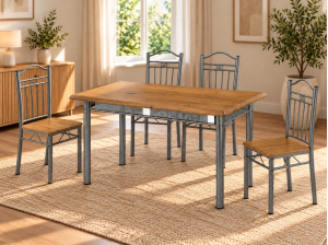 Ensemble table 4 chaises Charlotte | PROCONFORT