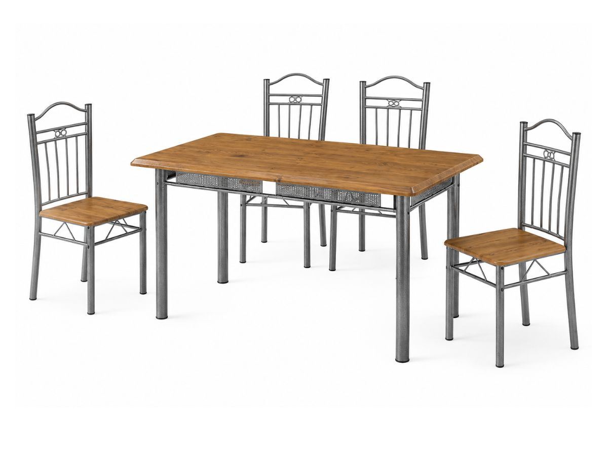 Ensemble table 4 chaises Charlotte | PROCONFORT