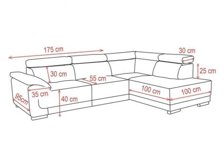 Canapé-d'angle-droit-dimensions-Roma-Proconfort